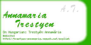 annamaria trestyen business card