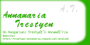 annamaria trestyen business card